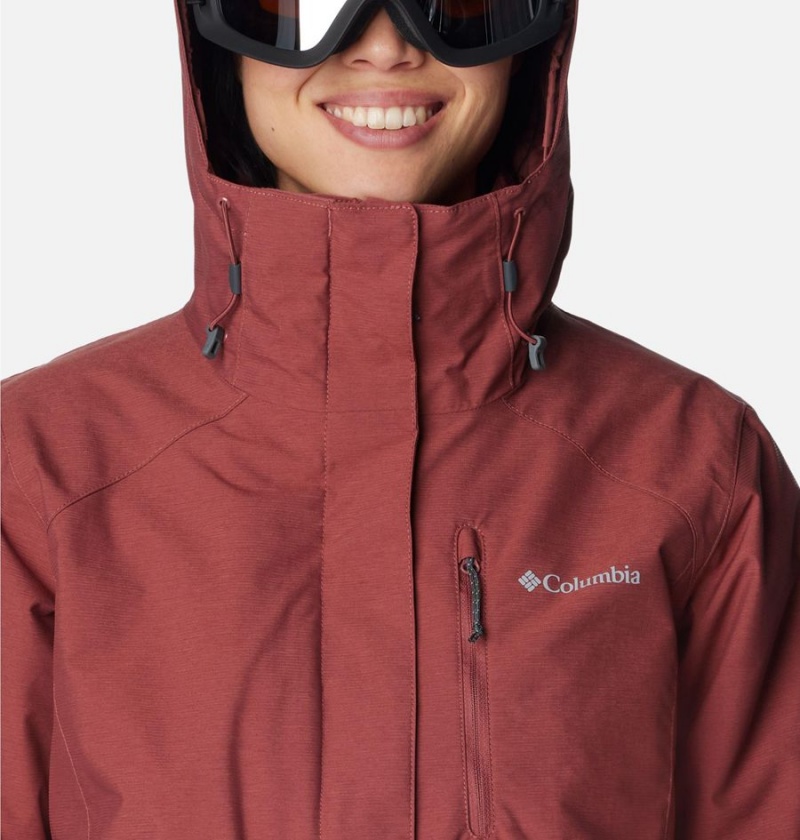 Columbia Whirlibird IV Interchange Women's Ski Jacket Coral | ZBQPXT-497