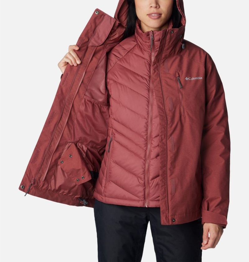 Columbia Whirlibird IV Interchange Women's Ski Jacket Coral | ZBQPXT-497