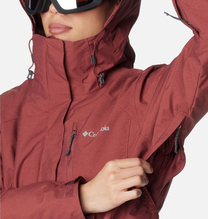 Columbia Whirlibird IV Interchange Women's Ski Jacket Coral | ZBQPXT-497
