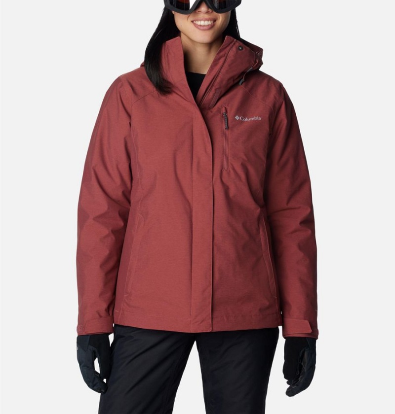 Columbia Whirlibird IV Interchange Women\'s Ski Jacket Coral | ZBQPXT-497