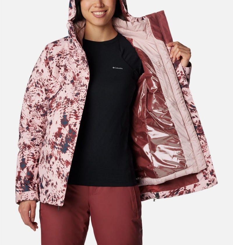 Columbia Whirlibird IV Interchange Women's Ski Jacket Pink | EHNFBV-409