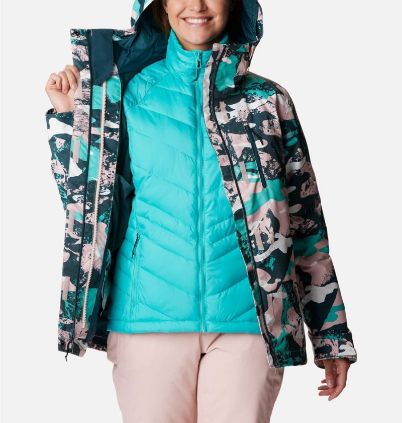 Columbia Whirlibird IV Interchange Women's Ski Jacket Turquoise | NFDZYG-396