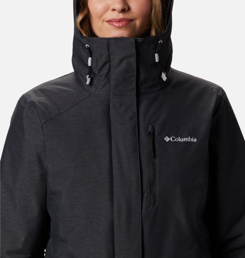 Columbia Whirlibird IV Interchange Women's Ski Jacket Black | NFOETC-412