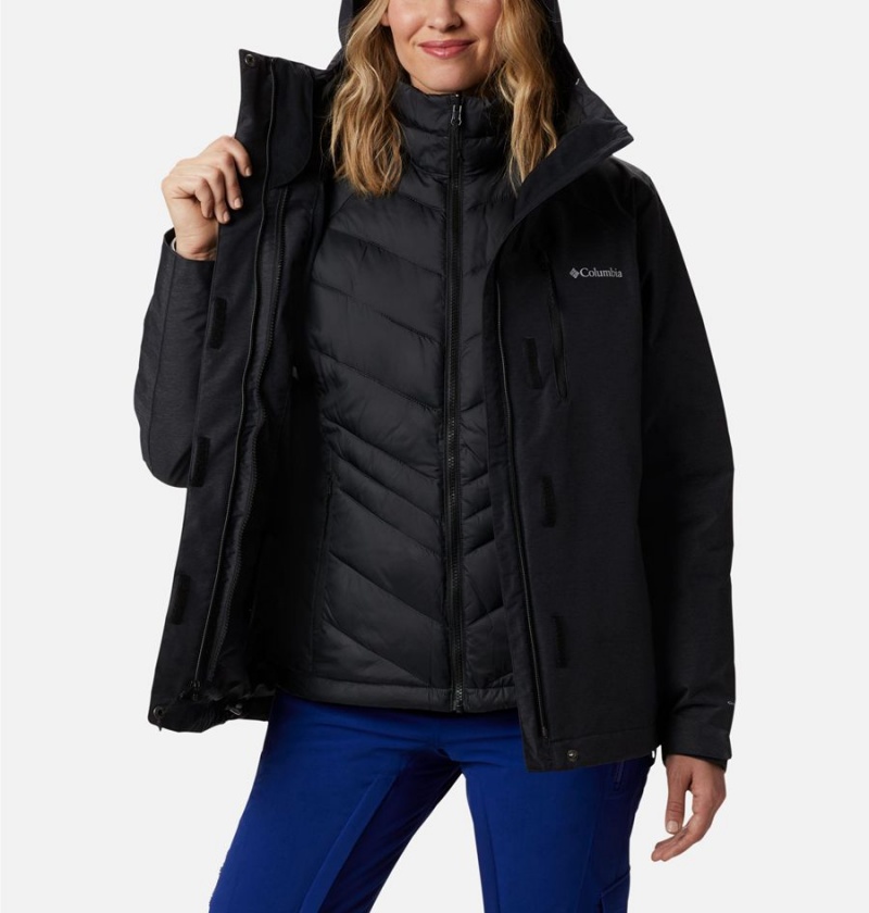 Columbia Whirlibird IV Interchange Women's Ski Jacket Black | NFOETC-412