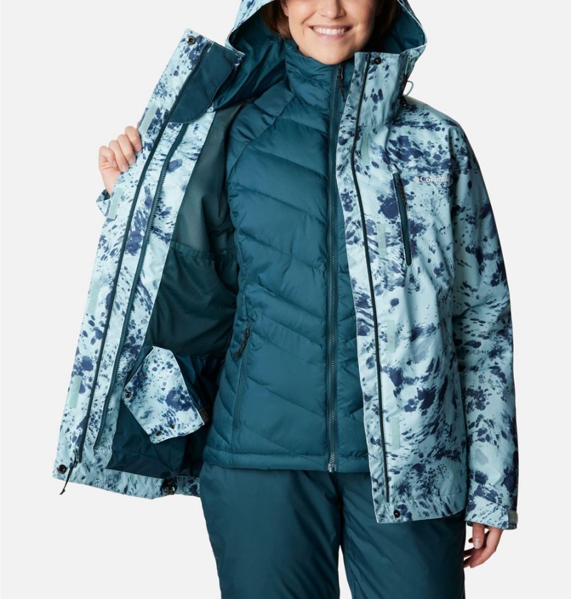 Columbia Whirlibird IV Interchange Women's Ski Jacket Turquoise | FMZVKS-597