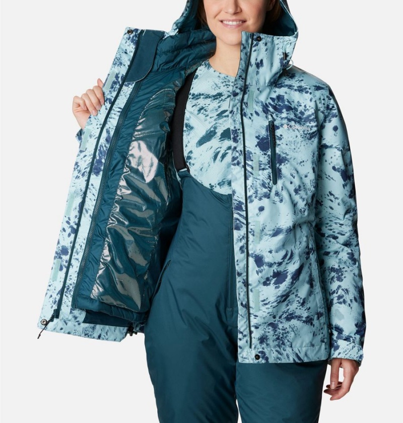 Columbia Whirlibird IV Interchange Women's Ski Jacket Turquoise | FMZVKS-597