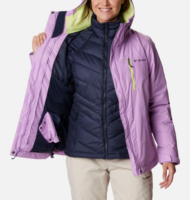 Columbia Whirlibird IV Interchange Women's Ski Jacket Purple | HVGWCO-483