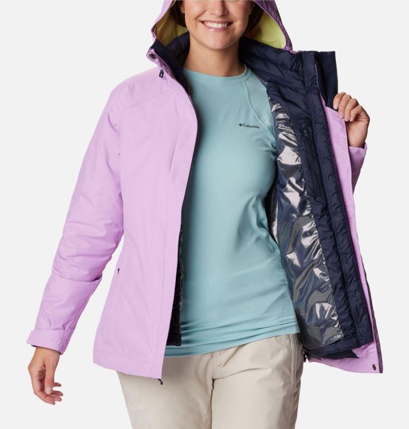 Columbia Whirlibird IV Interchange Women's Ski Jacket Purple | HVGWCO-483
