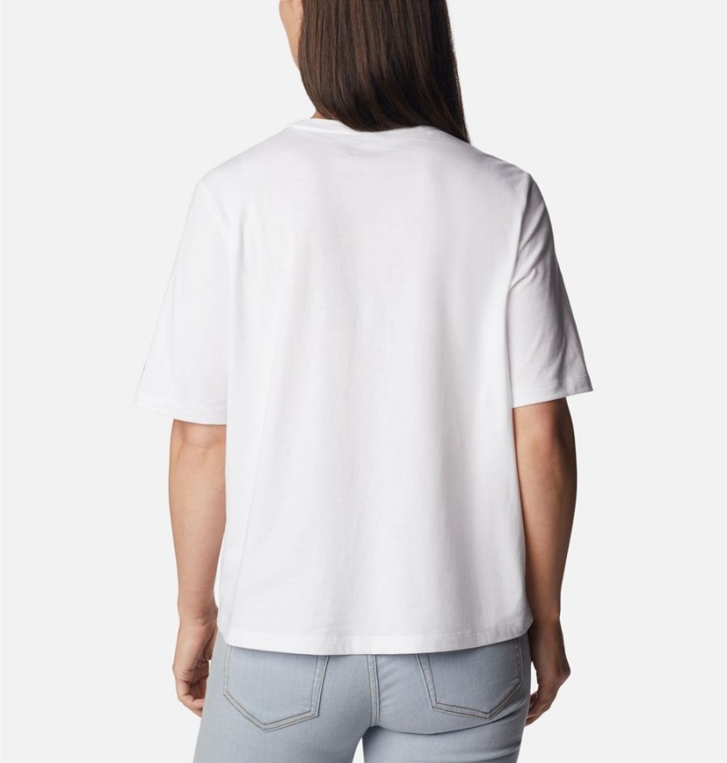 Columbia Wild Places Women's T-Shirt White | VNHUWT-950