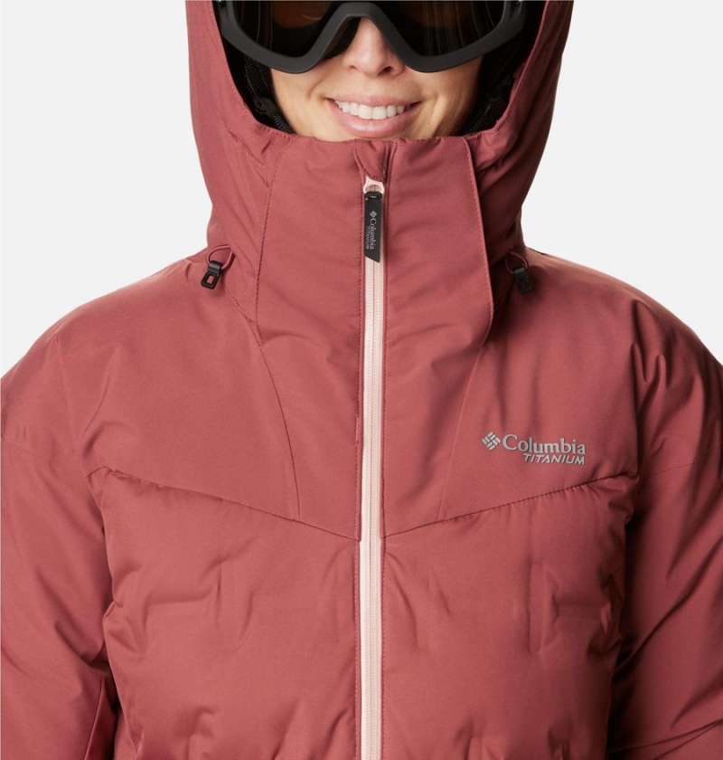 Columbia Wildcard III Down Women's Ski Jacket Coral | UEIBFG-546