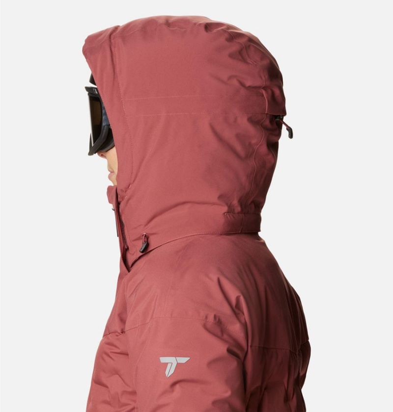 Columbia Wildcard III Down Women's Ski Jacket Coral | UEIBFG-546