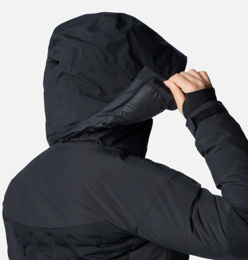 Columbia Wildcard III Down Women's Ski Jacket Black | QBOIZV-078
