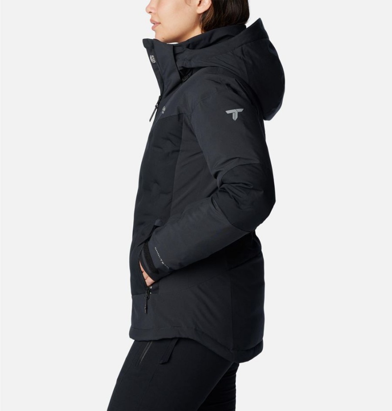 Columbia Wildcard III Down Women's Ski Jacket Black | QBOIZV-078