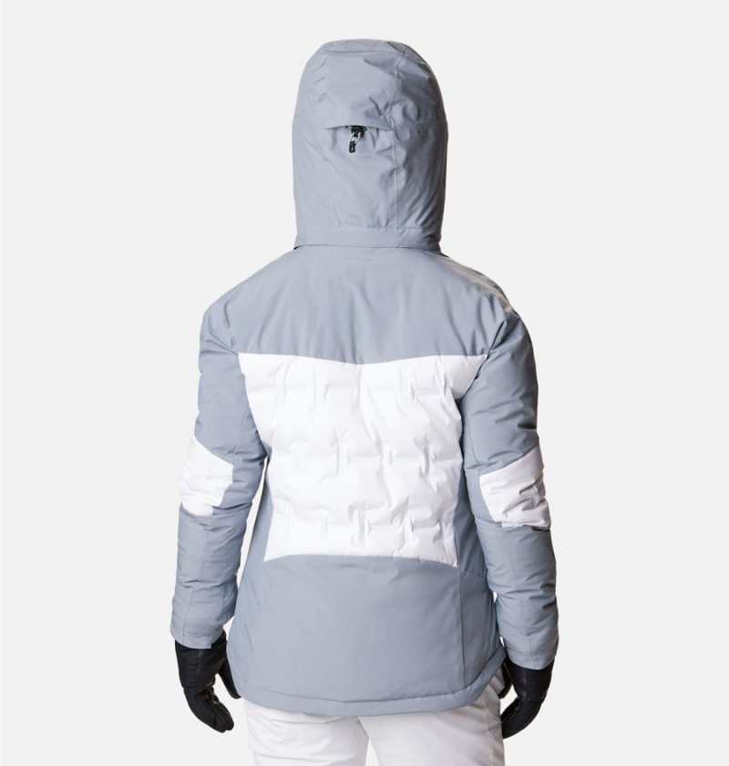 Columbia Wildcard III Down Women's Ski Jacket White | TDOXPU-839