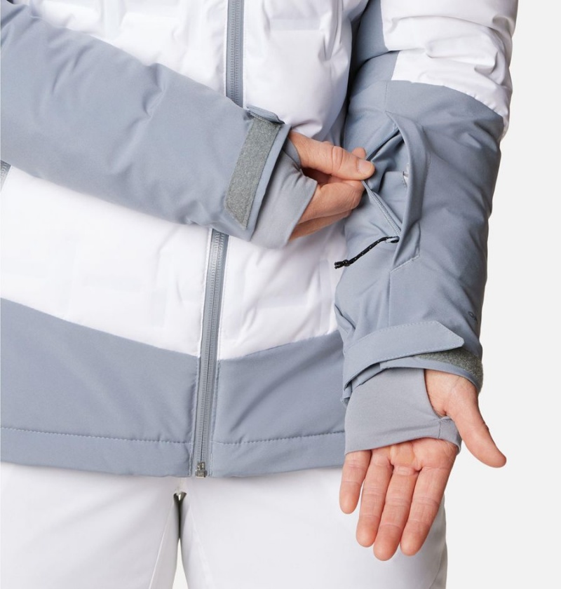 Columbia Wildcard III Down Women's Ski Jacket White | TDOXPU-839