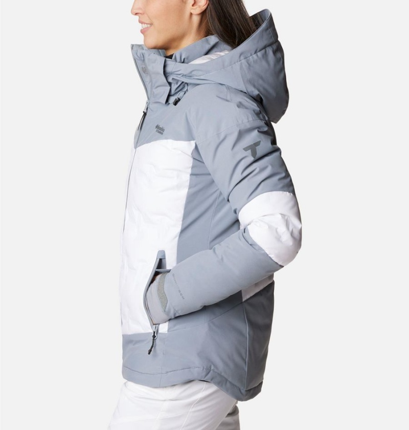 Columbia Wildcard III Down Women's Ski Jacket White | TDOXPU-839