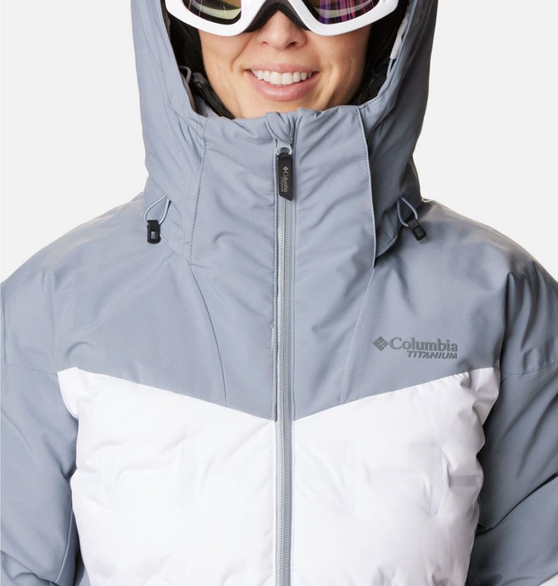 Columbia Wildcard III Down Women's Ski Jacket White | TDOXPU-839
