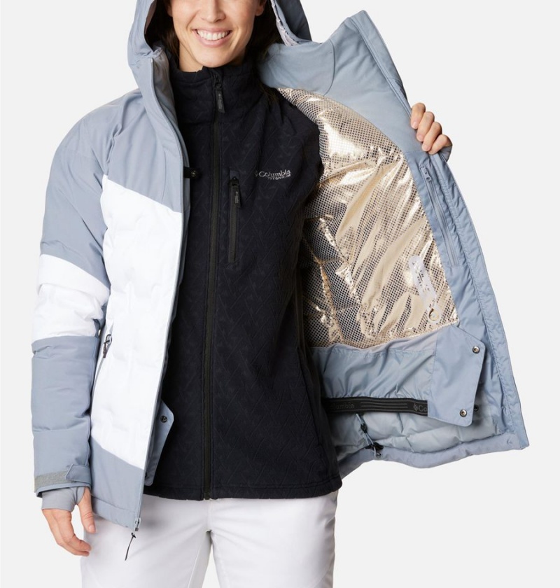 Columbia Wildcard III Down Women's Ski Jacket White | TDOXPU-839