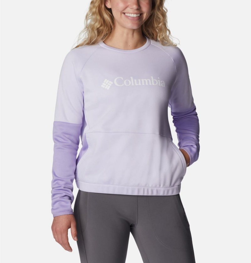 Columbia Windgates Crew Sweatshirt Women's Pullover Purple | SRQHTI-582