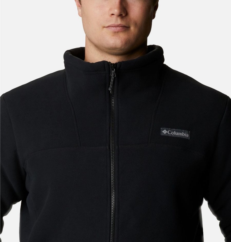 Columbia Winter Pass Full Zip Sherpa Men's Fleece Jacket Black | YWFAHX-852