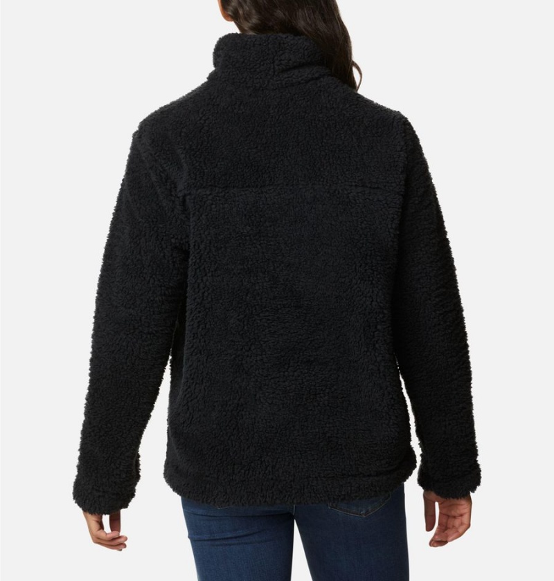Columbia Winter Pass Sherpa Full Zip Women's Fleece Jacket Black | JGTSQH-405