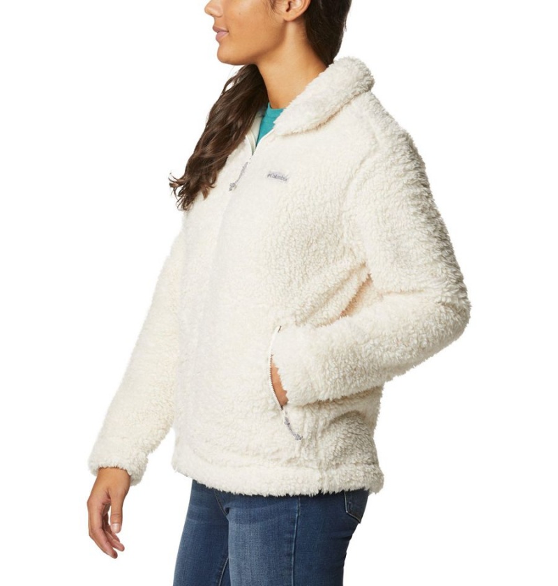 Columbia Winter Pass Sherpa Full Zip Women's Fleece Jacket White | ZYAPTD-237