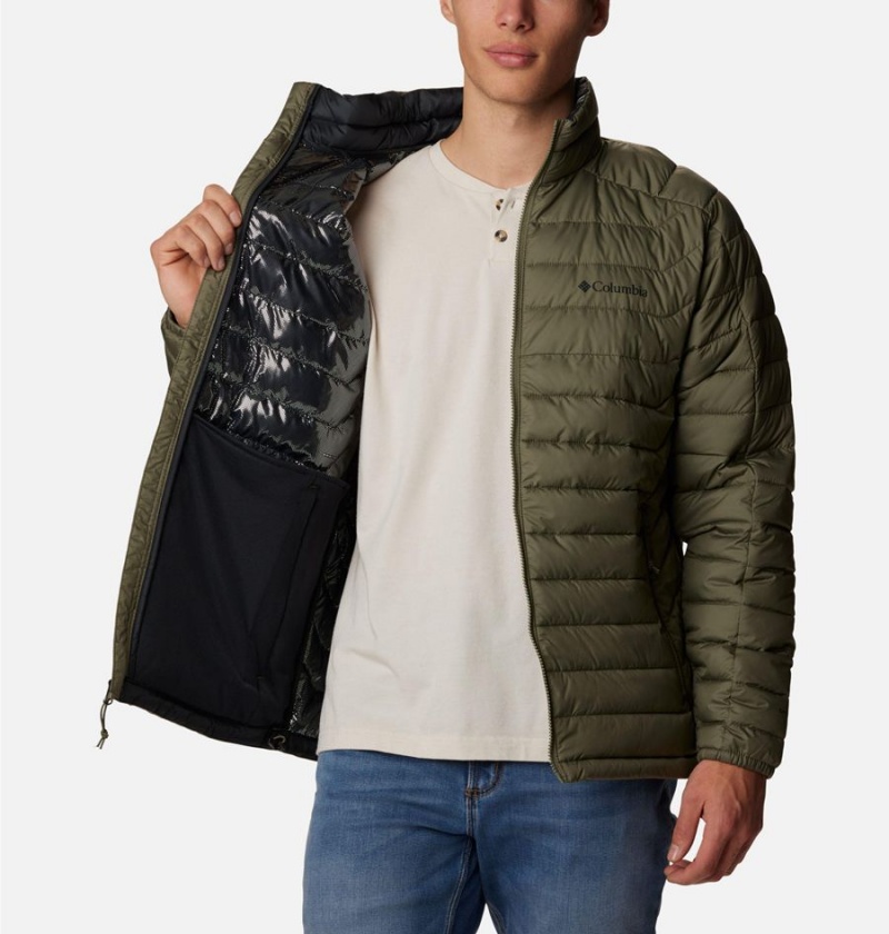 Columbia Wolf Creek Falls Insulated Men's Puffer Jacket Green | GCQBIA-328