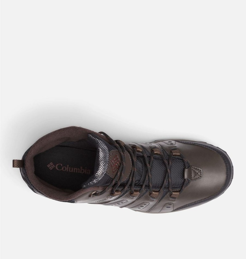 Columbia Woodburn II Waterproof Omni Heat Men's Hiking Shoes Brown | BDMZLJ-896