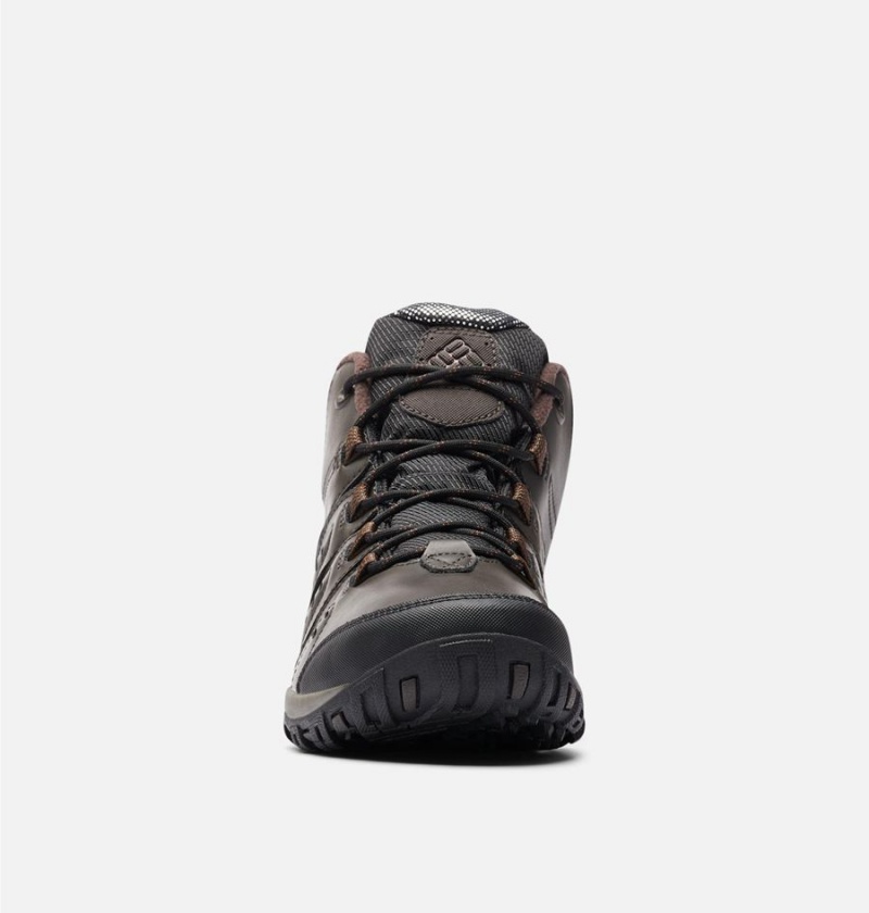 Columbia Woodburn II Waterproof Omni Heat Men's Hiking Shoes Brown | BDMZLJ-896