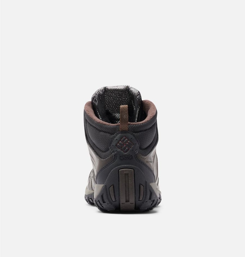 Columbia Woodburn II Waterproof Omni Heat Men's Hiking Shoes Brown | BDMZLJ-896