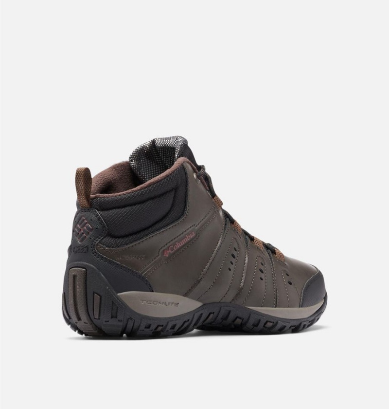 Columbia Woodburn II Waterproof Omni Heat Men's Hiking Shoes Brown | BDMZLJ-896