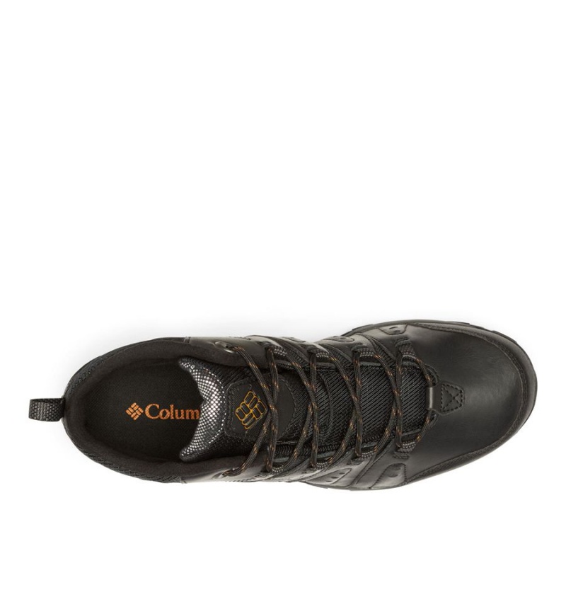Columbia Woodburn II Waterproof Omni Heat Men's Hiking Shoes Black | TLNJRA-193