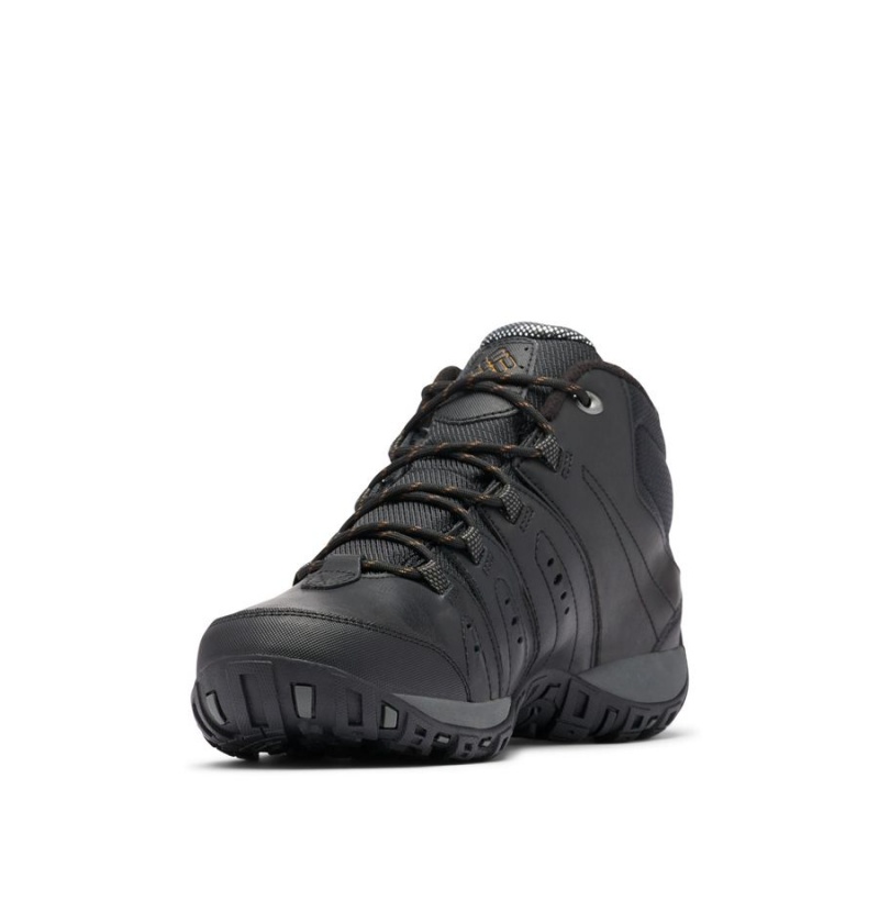 Columbia Woodburn II Waterproof Omni Heat Men's Hiking Shoes Black | TLNJRA-193