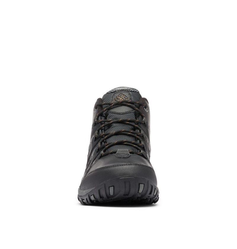 Columbia Woodburn II Waterproof Omni Heat Men's Hiking Shoes Black | TLNJRA-193