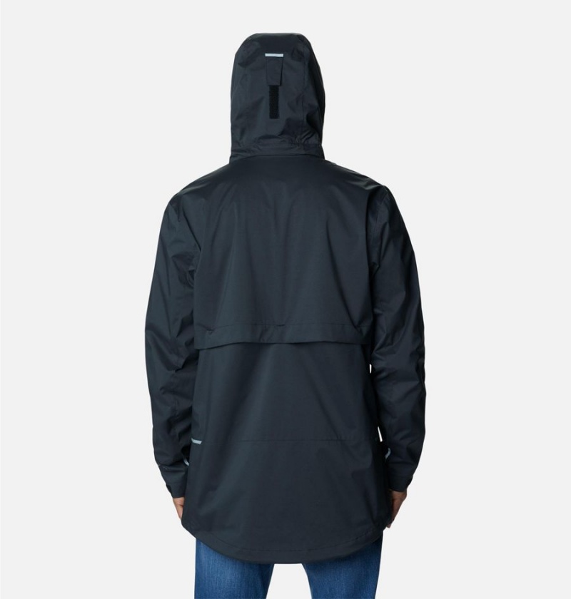 Columbia Wright Lake Men's Rain Jacket Black | MUYSEK-864