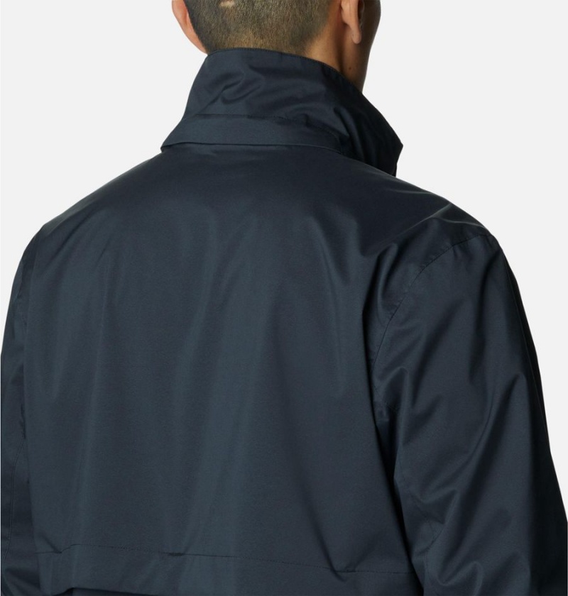 Columbia Wright Lake Men's Rain Jacket Black | MUYSEK-864