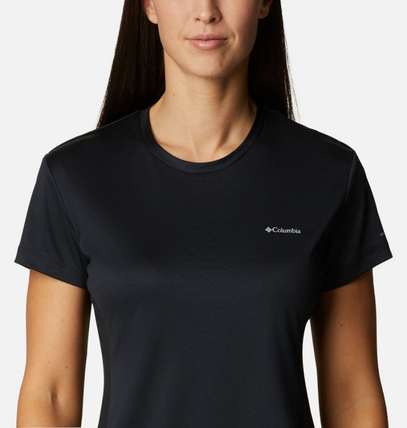 Columbia Zero Ice Cirro-Cool Short Sleeve Women's T-Shirt Black | AYEVQH-807