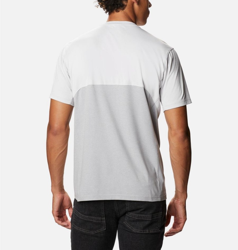 Columbia Zero Ice Cirro-Cool Short Sleeve Men's T-Shirt Grey | ZJSGAX-458