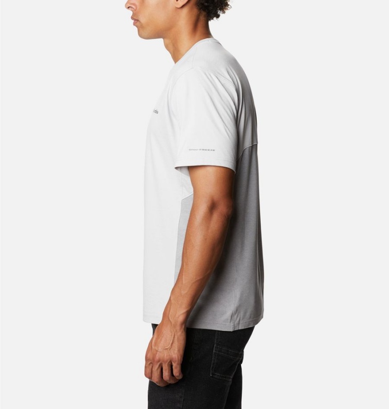 Columbia Zero Ice Cirro-Cool Short Sleeve Men's T-Shirt Grey | ZJSGAX-458