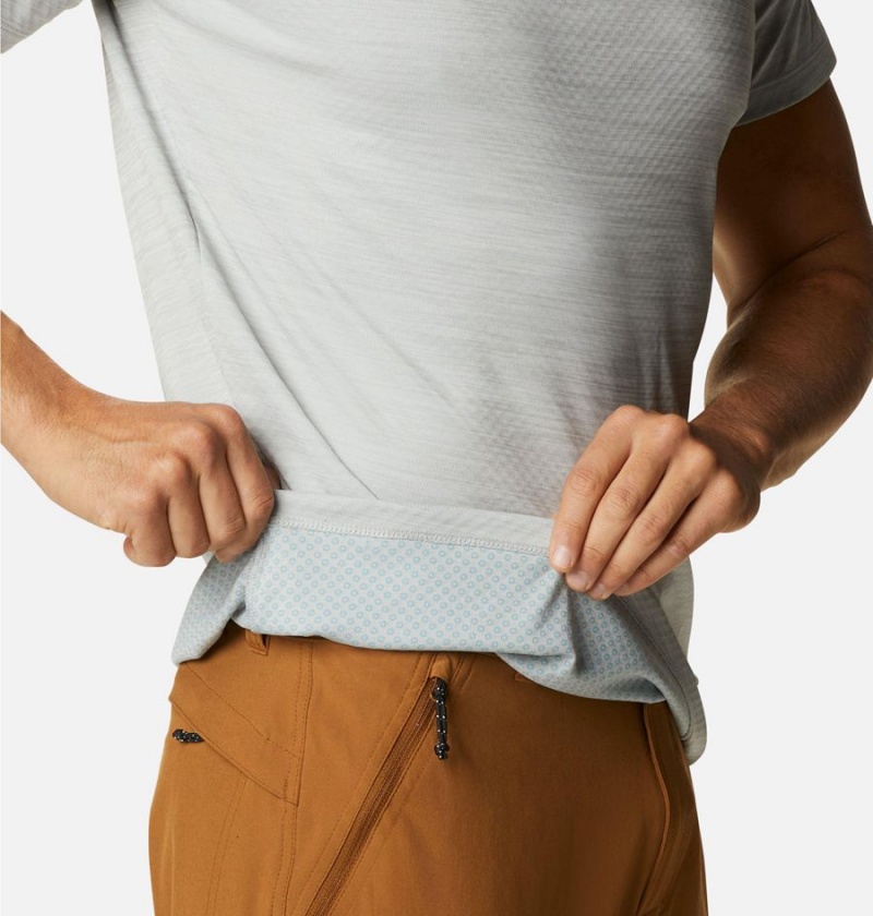Columbia Zero Rules Short Sleeve - Active Fit Men's T-Shirt Grey | QKXNYF-413