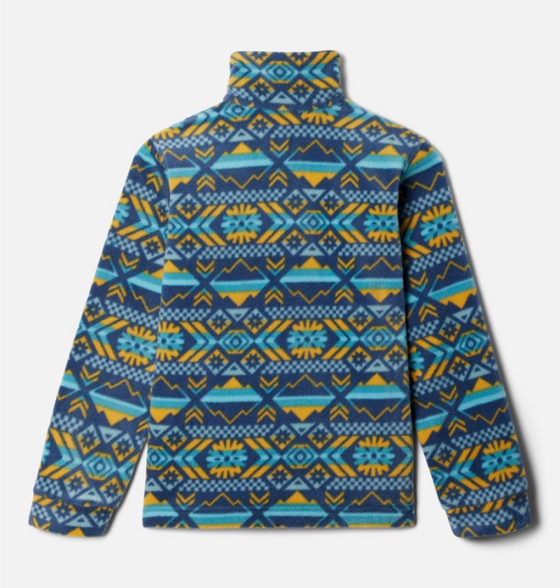 Columbia Zing III Printed Fleece Kids' Jacket Blue | EGKASX-954