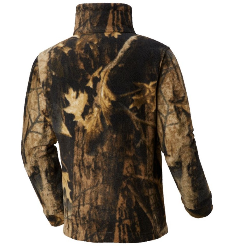 Columbia Zing III Printed Fleece Kids' Jacket Brown | RYXOKJ-675