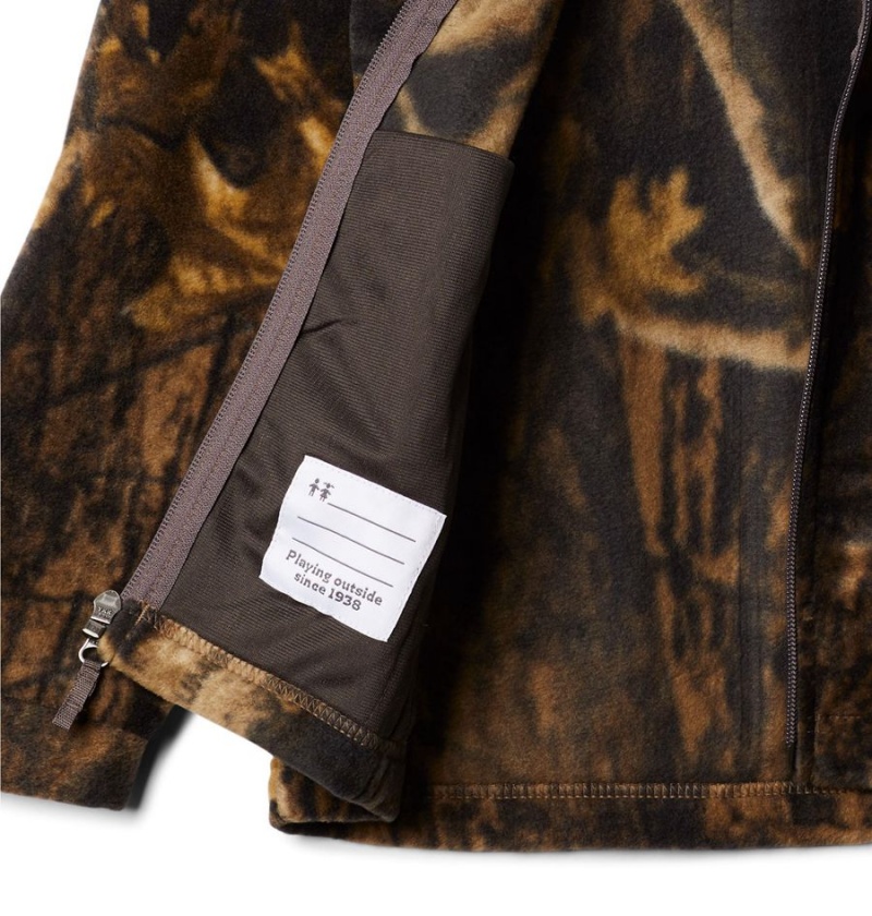 Columbia Zing III Printed Fleece Kids' Jacket Brown | RYXOKJ-675