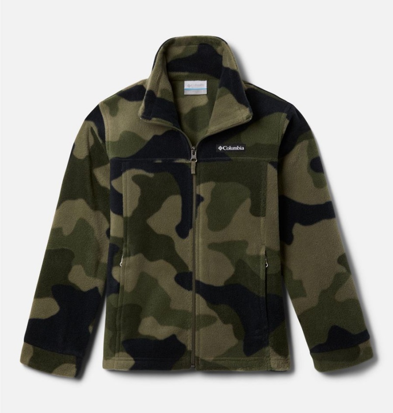 Columbia Zing III Printed Fleece Kids\' Jacket Green | TLYVDW-174