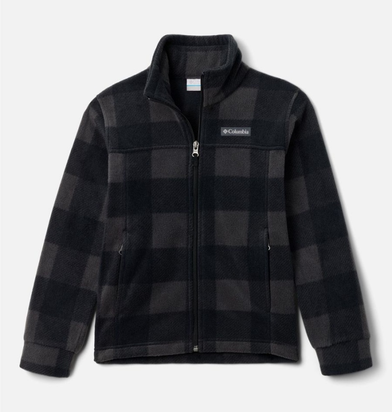 Columbia Zing III Printed Fleece Kids\' Jacket Black | YNPZWA-250