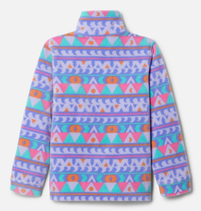 Columbia Zing III Printed Fleece Kids' Jacket Purple | WYXGUN-806