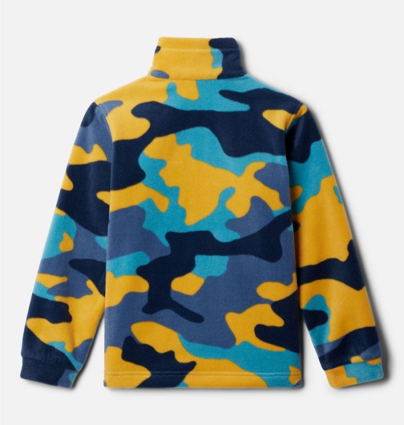 Columbia Zing III Printed Fleece Kids' Jacket Yellow | UTIEMH-802